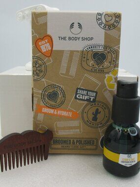 The Body Shop Cedar & Sage Conditioning Beard Oil 30ml 1 oz & Comb Skincare NEW